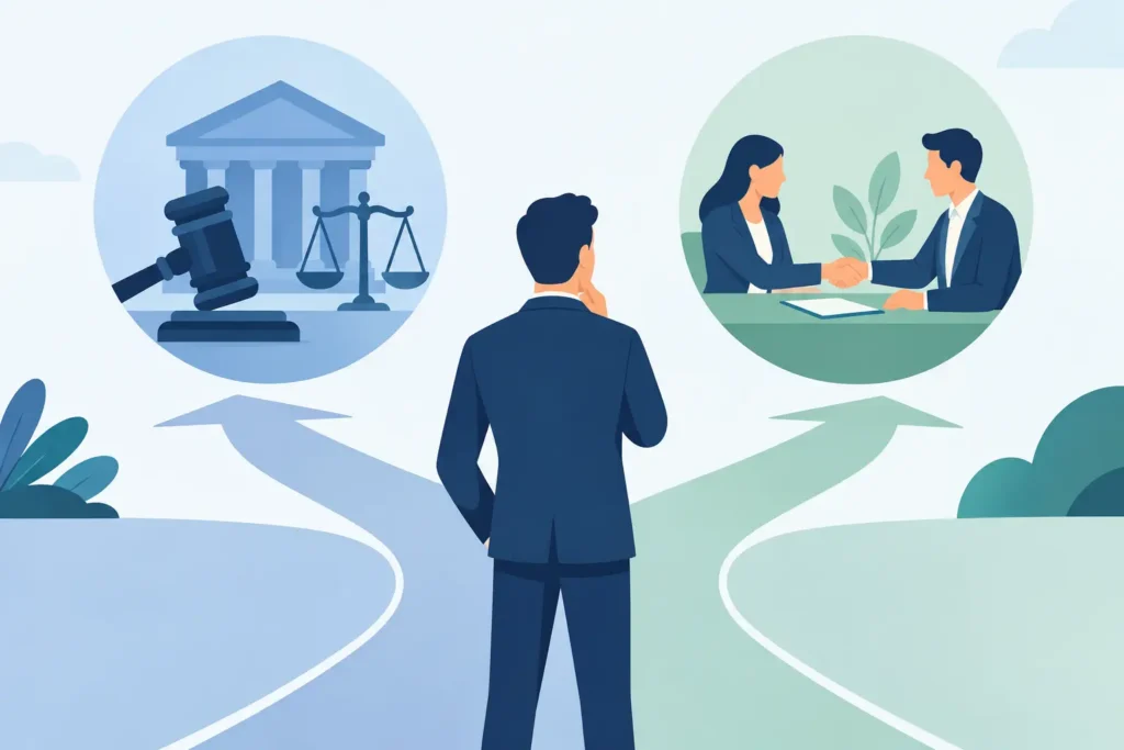 Recouvrement judiciaire ou amiable, lequel choisir ?